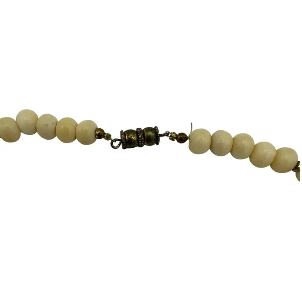 Vintage Navajo Carved Bone Necklace 13